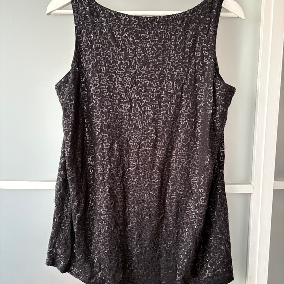 Black sequin tank top from Talbot Sz WP1X - Picture 4 of 4